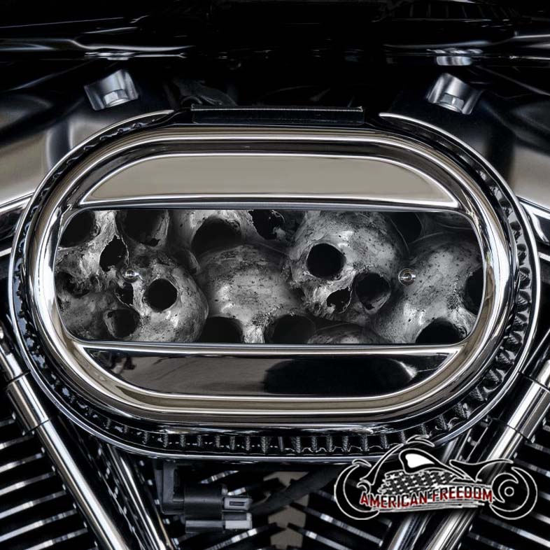 Harley Davidson M8 Ventilator Insert - Pile Of Skulls